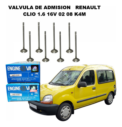Valvula De Admision   Renault Clio 1.6 16v 02 08 K4m