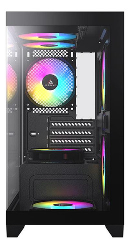 Gabinete Gamer Acegeek Rhythm Mid-tower Lateral/vidro, Preto