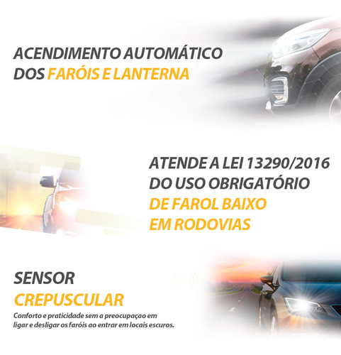 Módulo Acendimento Automático Faróis Onix 2017 Positron