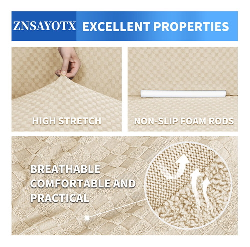 Funda De Sofá Znsayotx De Alta Elasticidad Para Sofá De 3 Co