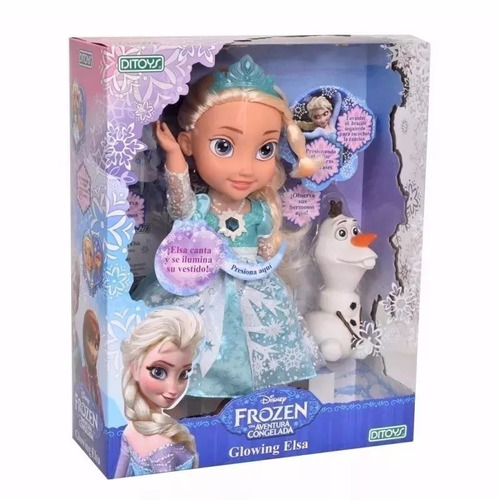 Disney Frozen Muñeca Glowing Elsa Luz Habla Canta Klm 1844
