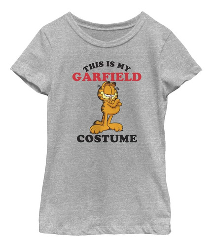 Camiseta Con Disfraz De Garfield Para Niña, Brezo Atlético, 