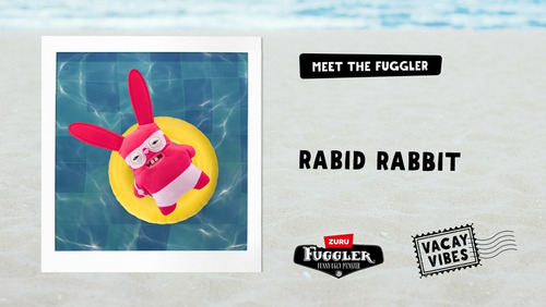 Pelúcia Fuggler Vacay Vibes 23cm - Rabid Rabbit Multicolorido