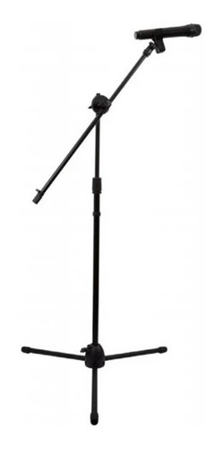 Imagen 2 de 3 de Soporte Pedestal De Micrófono Con Boom Metálico / Atril