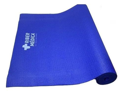 Kit C/20 Colchonete Tapete Yoga Mat Pvc Ribermedica Cor Azul