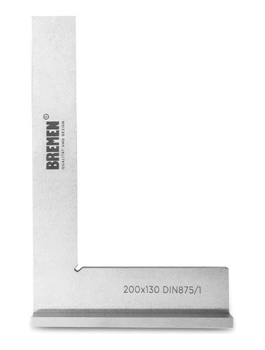 Escuadra Con Sombrero 200x130mm Din875  Grado 1 Bremen 3753