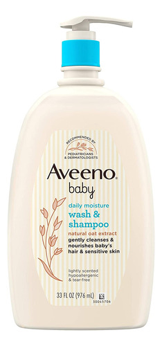 Aveeno Baby Wash & Shampoo 976ml | Suave Y Sin Lágrimas