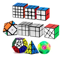 Comprar Paquete 10 Cubos 2x2 3x3 4x4 Megaminx Espejo Pyraminx Qiyi
