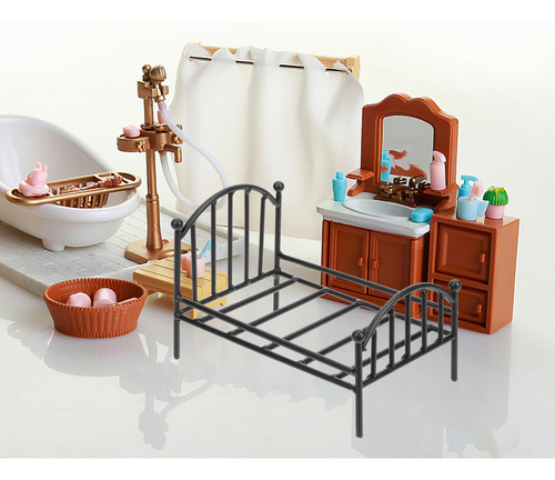Marco De Cama De Metal Mini House, Cama Pequeña, Mini Dormit