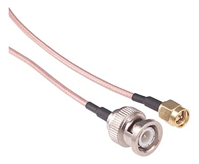 Pack De 2 Adaptadores Sma Macho A Bnc Macho Rg316 50 Cm