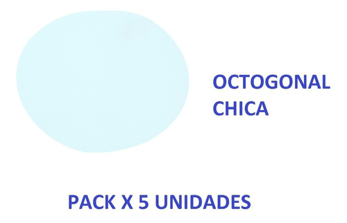 Pack X5 Tapa Ciega Autohadesiva P/caja Octogonal Chica Blanc