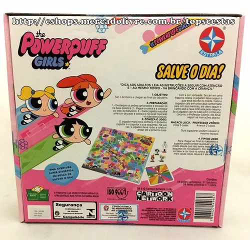 Jogo de Tabuleiro Personalizado Meninas Super Poderosas