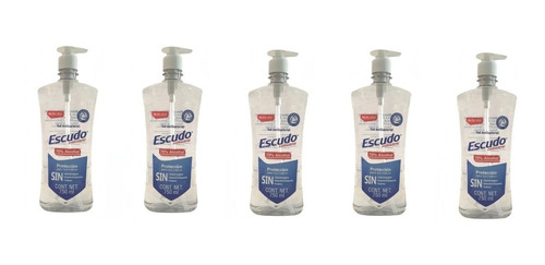 Imagen 1 de 2 de 5 Botellas De Gel Antibacterial Escudo 750 Ml ¡envío Gratis!
