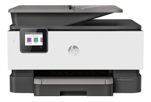 Impressora a cor multifuncional HP OfficeJet Pro 9010 com wifi branca e cinza 100V/240V