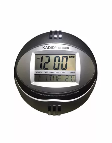 Reloj Digital De Pared Temperatura Fecha Kd-3806n
