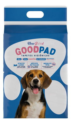 Tapete Higiênico Para Cães Good Pad 80x60 C/ 30 Un Original