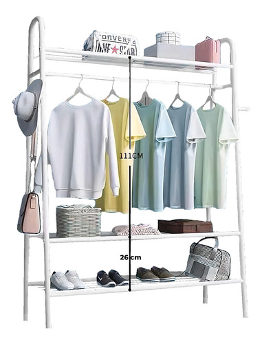 Perchero Metalico Closet Exhibicion - Varios Niveles