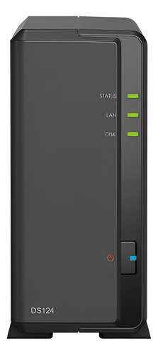 Servidor Nas Synology Diskstation Ds124 C/ 1 Baia Sem Disco 110v/220v