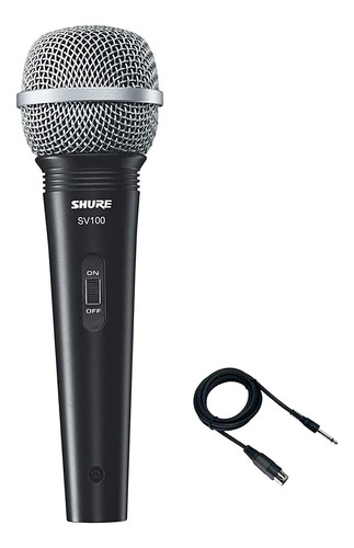 Shure Sv100 Microfono Vocal Original Con Cable Xlr Plug