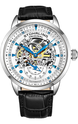 Reloj De Vestir Automático Stuhrling Original Skeleton Para