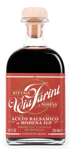 Via Farini Red Label Aceto Balsamico Di Modena Igp Vinagre B