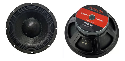 Bocina 18 Krack Audio Profesional 800w Lineal Negro Negro