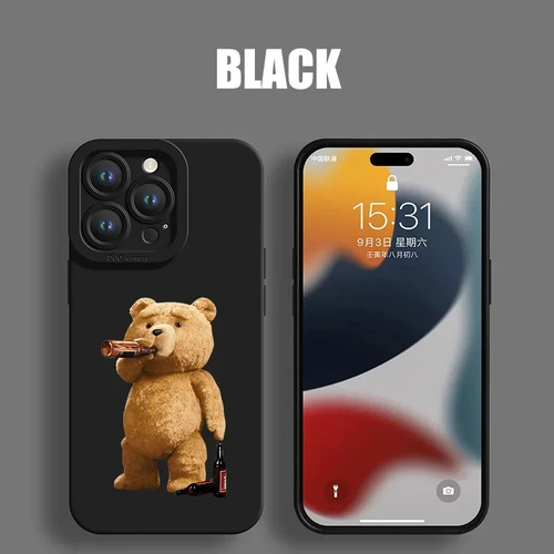 Nueva Funda De Teléfono Con Forma De Pareja De Osos De Peluc