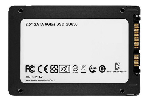 Imagen 3 de 4 de Disco sólido SSD interno Adata Ultimate SU650 ASU650SS-120GT-R 120GB