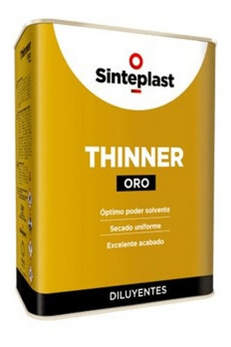 Thinner Sello De Oro Diluyente Sinteplast 18 Lts Zero-ramos