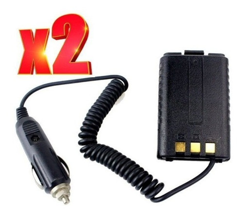 2 Adaptador De Batería Automóvil Baofeng Uv-5r Envío Gratis!