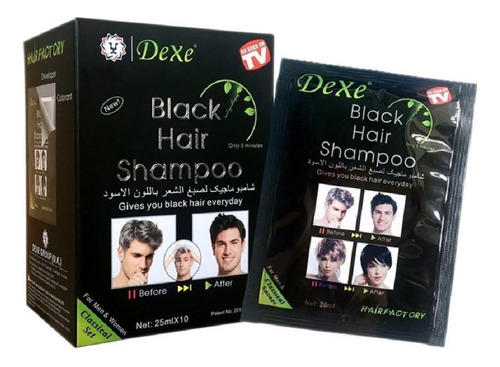 Dexe Shampoo Cubre Canas Negro - g a $1578