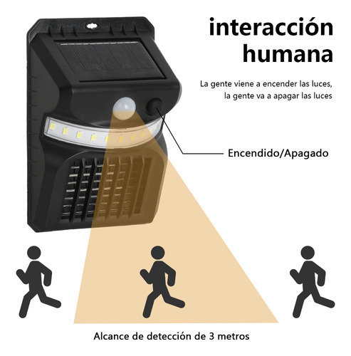 2pzs Lámpara Solar Exterior Cm-top Con Sensor De Movimiento Impermeable Luz Solar De Pared Para Suburbana Alumbrado Led Garaje Carretera Senderos Jardín