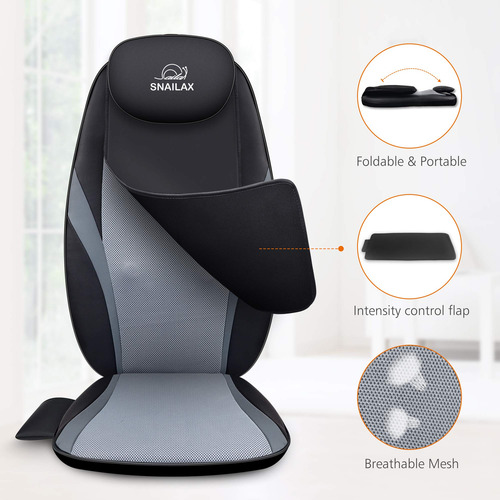 Snailax Shiatsu Cojín De Masaje Con Almohadilla De Masaje