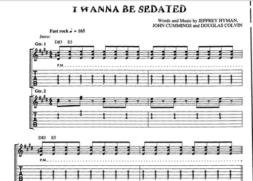 The Ramones Antology / Partituras Y Tablatura Para Guitarra