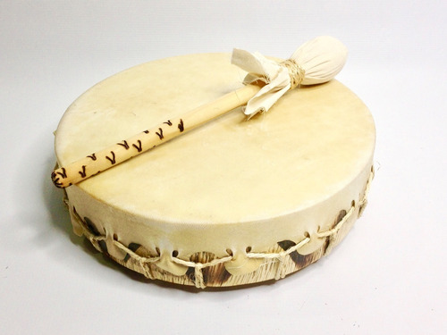 Imagem 3 de 5 de Tambor Xamãnico Lakota 12 Polegadas 30x7cm