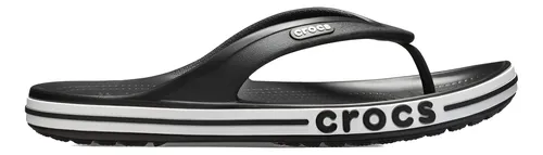 comprar Chinelo Crocs Bayaband Flip Black\u002Fwhite Unissex