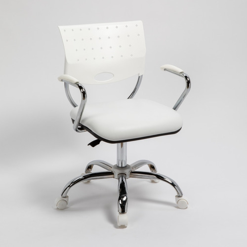 Silla De Oficina Diseño Rombo Cromada Rossi