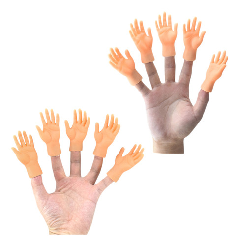 10 Divertidas Marionetas De Mano Naranjas, 2 Unidades, Minid