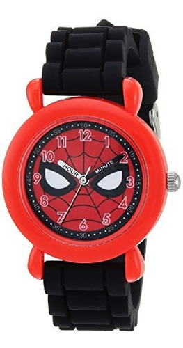 Marvel Boy Spiderman Cuarzo De Plastico Y Reloj Casual Color
