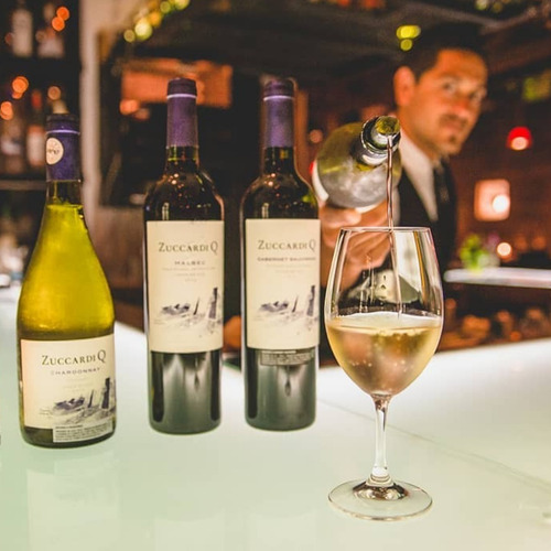 Imagen 5 de 7 de Vino Zuccardi Q Mix 750cc Estuche X 4 Botellas Regalo