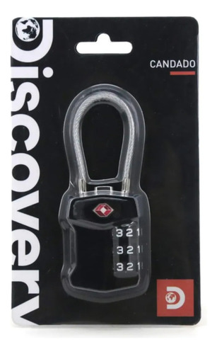 Candado Tsa Combinacion Cable Gremond Local Mossi Saavedra Color Negro 2