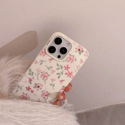 Funda Iphone 12/13/14/15/16 Pro Y Pro Max - Diseño Sakura Blanco Sakura 14 Pro Max