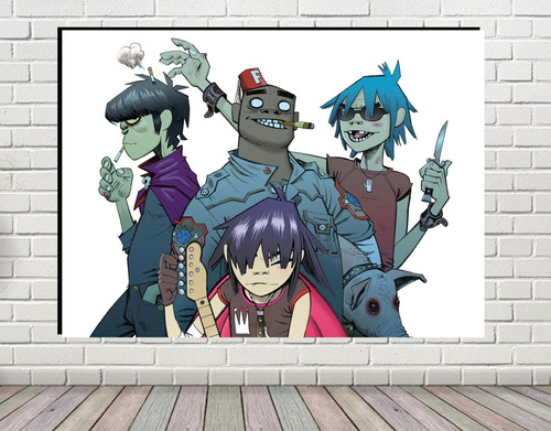 Cuadro Decorativo Gorillaz 2a