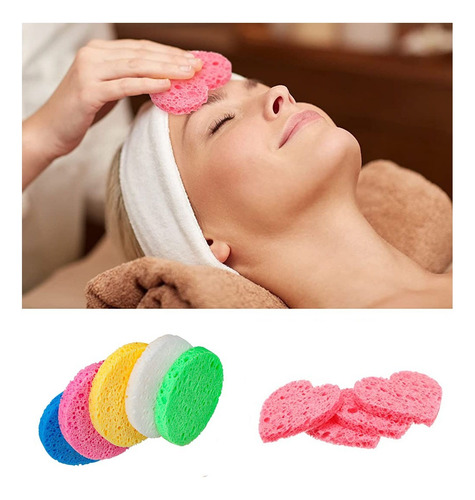 Esponja Facial Exfoliante Desmaquilladora Textura Suave