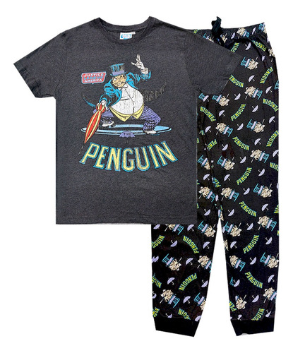 Pijama Hombre Liga De La Justicia Villano Pingüino