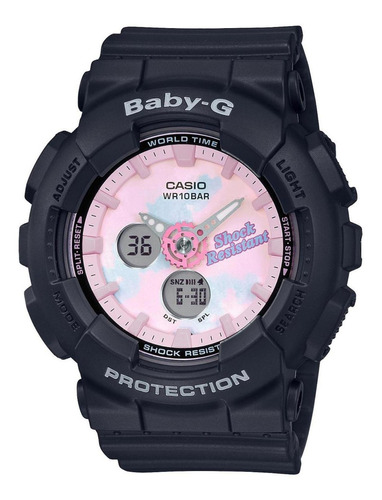 Reloj Casio Ba-120t-1acr Baby-g Worl Time-negro