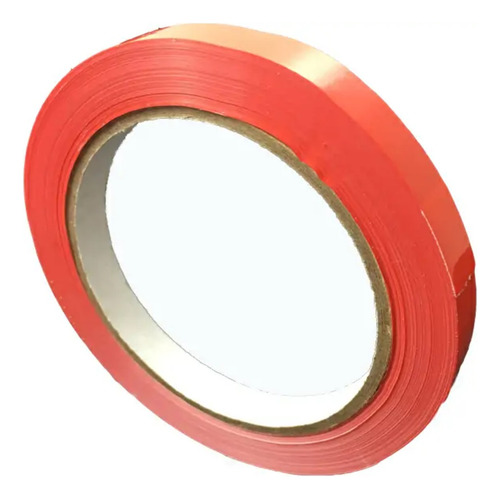 Cinta Pvc Naranja 12mm X 50m X 2 Rollos Máquina Cierra Bolsa Naranja Lisa