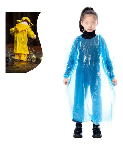 Poncho Impermeable Para Niños Chubasqueros Poncho Lluvia 