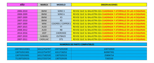 Balastra Faro Luz Xenon Original 2009 Bmw Serie 3 1307329153