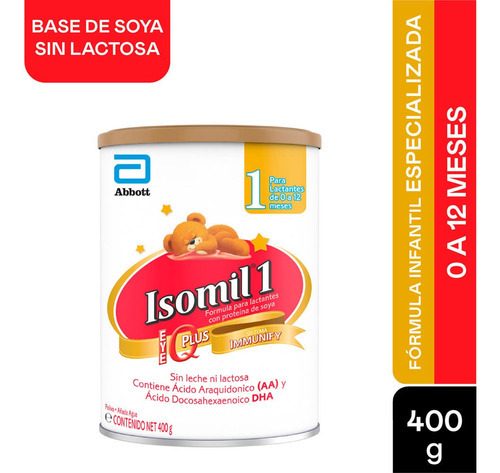Formula Infantil Isomil Iq Plus   Lata X 400 Gr